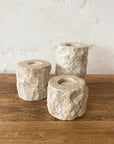 Natural Marble Stone Tealight Candle Holder 10cm