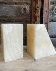 Polished Wedge Onyx Stone Book Ends | Made To Order