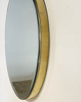Round Metal Bevelled Mirror 60cm Dia