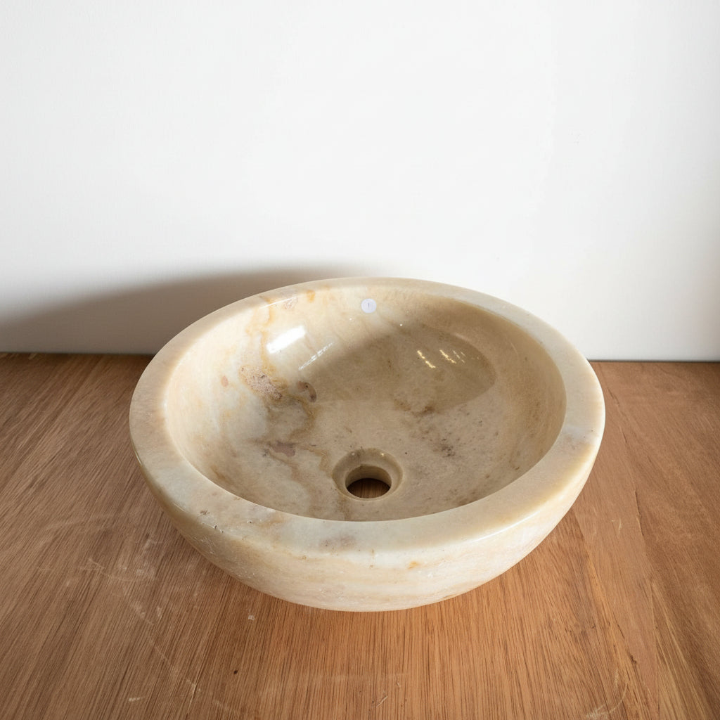 Onyx stone basin – round – Paradise Living Co.