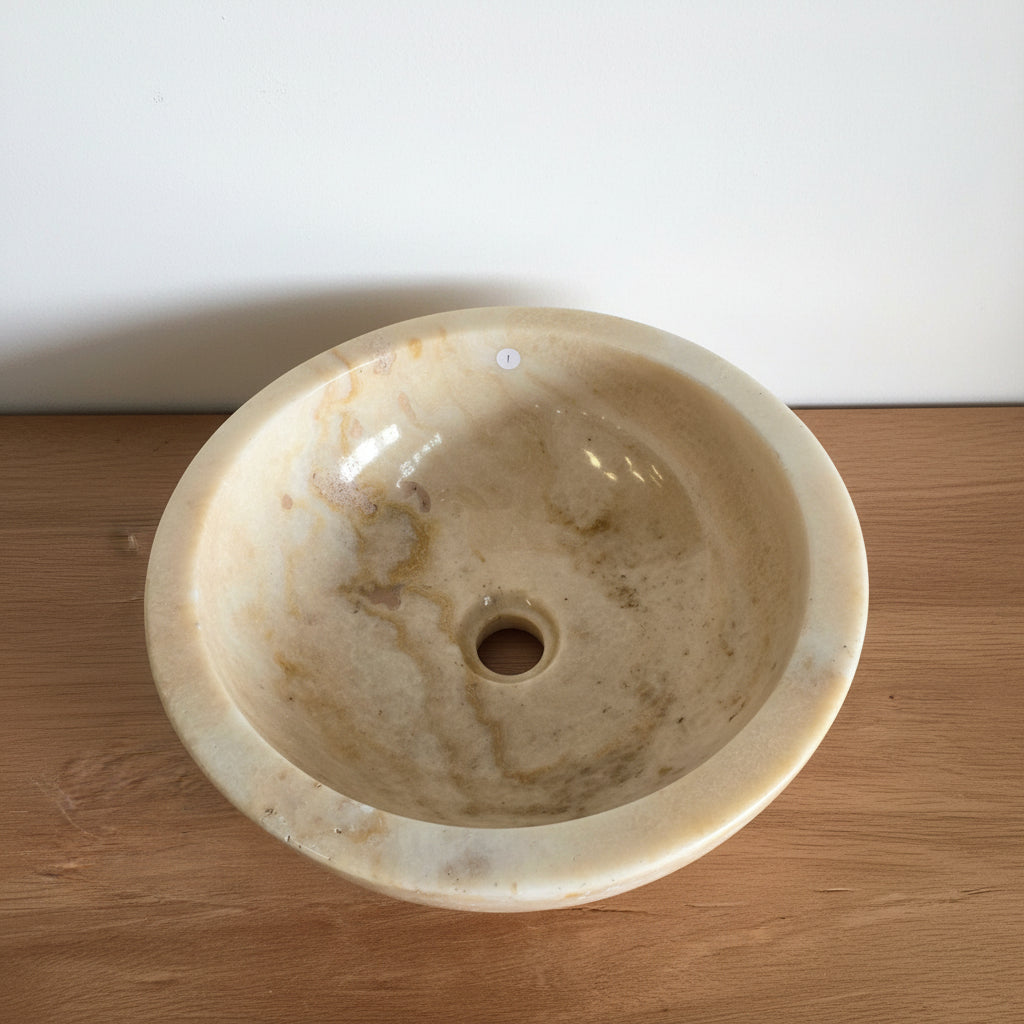 Onyx stone basin – round – Paradise Living Co.