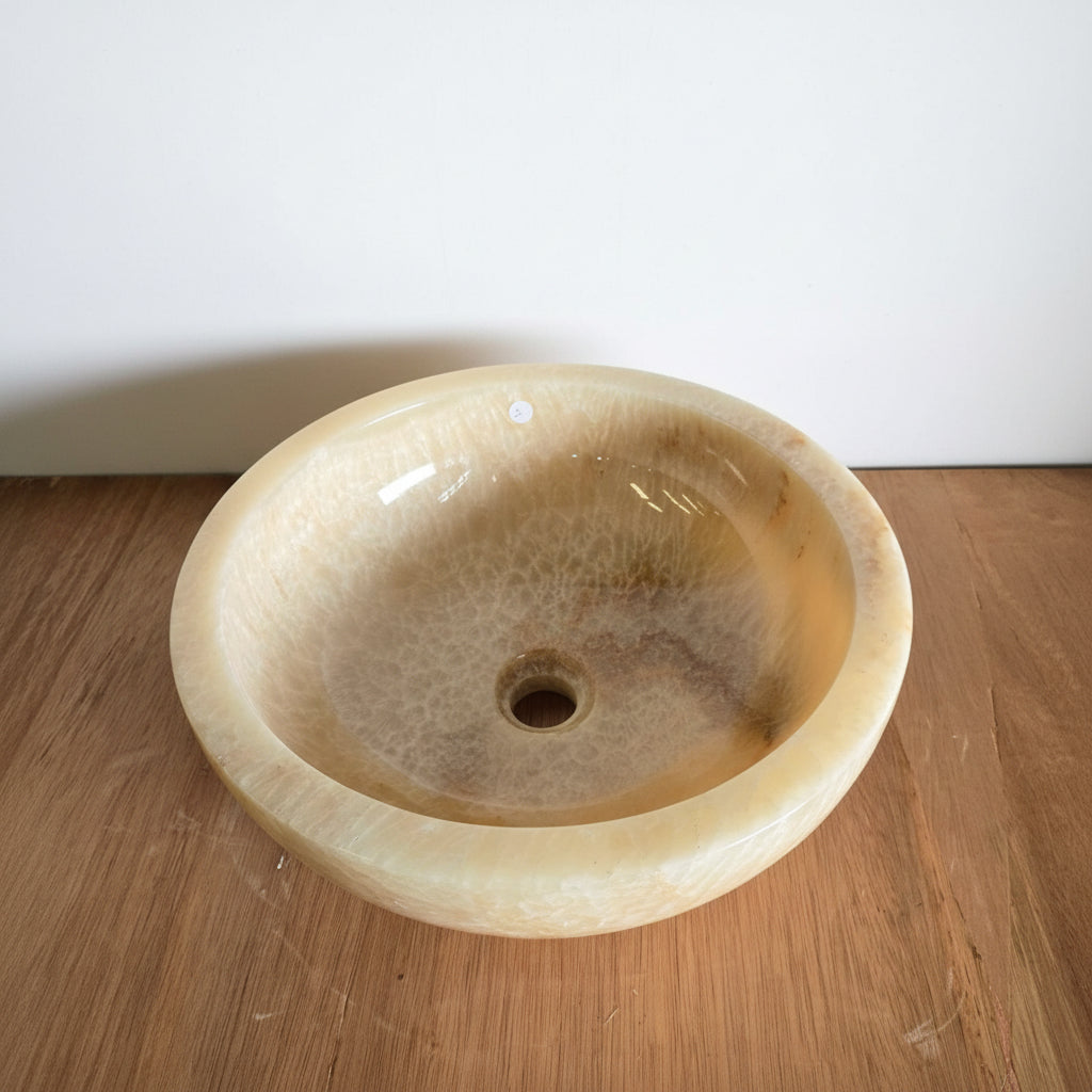 Onyx stone basin – round – Paradise Living Co.