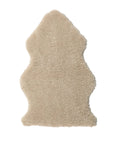 Oatmeal Shorn Curly Wool Sheepskin Single Rug 90cm