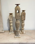 Tall Carved Indian Candle Stands - Assorted Designs