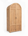 Arch Teak Wardrobe - Shelves + Hanging