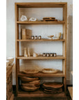 Teak Book Shelf 120 x 40 x 220cm