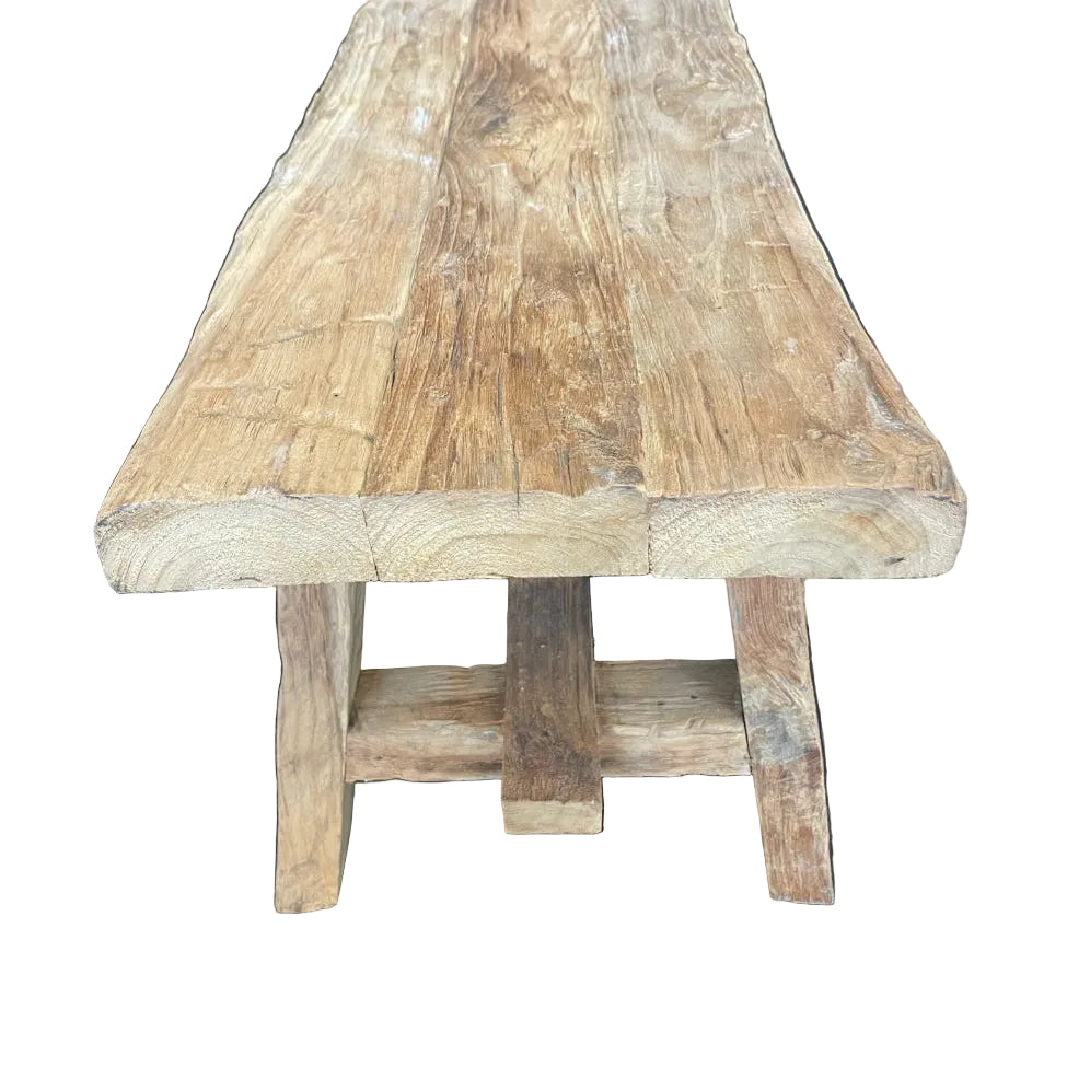 Rustic Teak Bench Seat 60cm