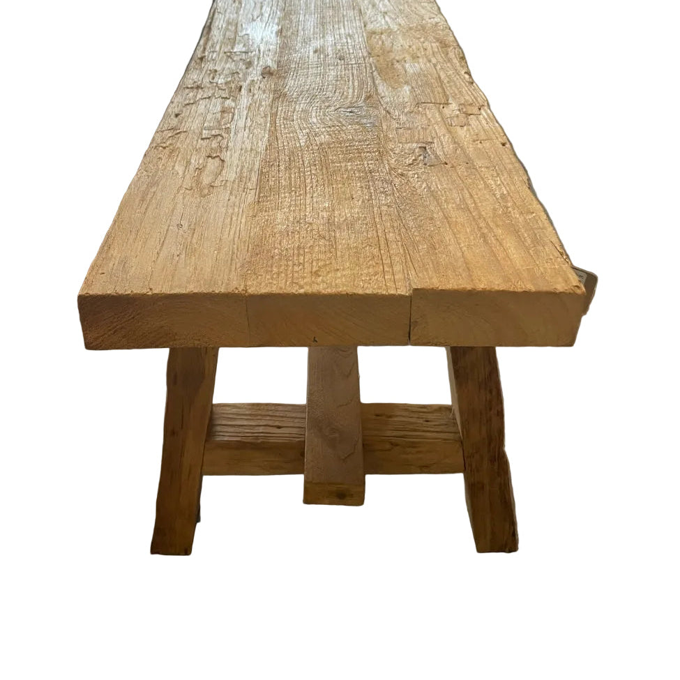 Rustic Teak Bench Seat 100cm