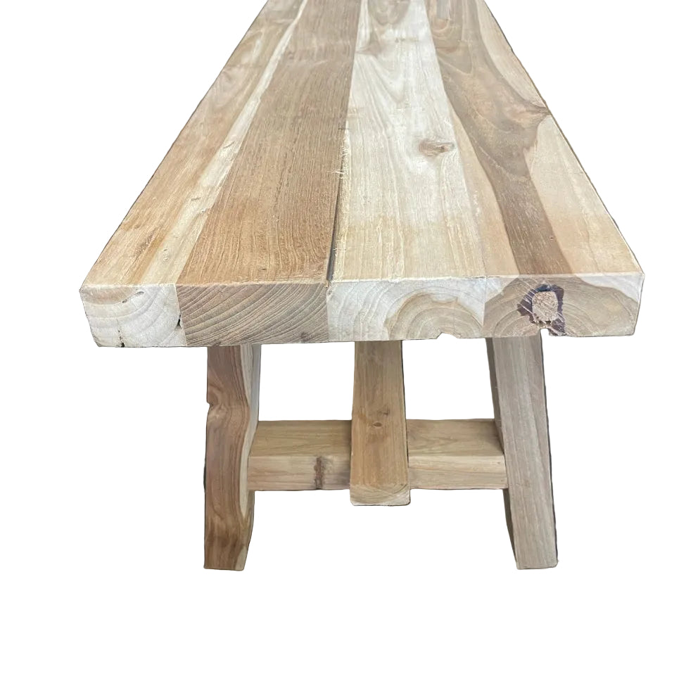 Rustic Teak Bench Seat 250cm