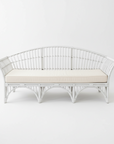White Bangalow Split Cane 3 Seater Lounge | Made To Order