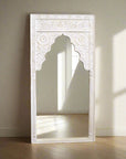 White Indian Arch Mirror 100x200cm