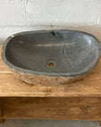River stone basin – 59.5 x 38.5 x 15.5cm – Paradise Living Co.