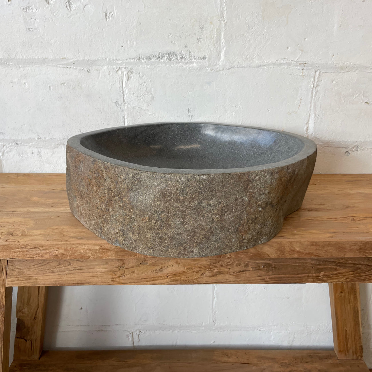 River stone basin – 53.5 x 44.5 x 15.5cm – Paradise Living Co.