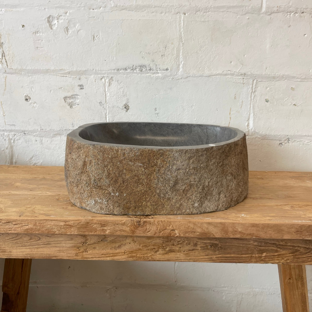 River stone basin – 47.5 x 42 x 15cm – Paradise Living Co.