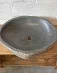 River stone basin – 58.5 x 46.5 x 16cm – Paradise Living Co.