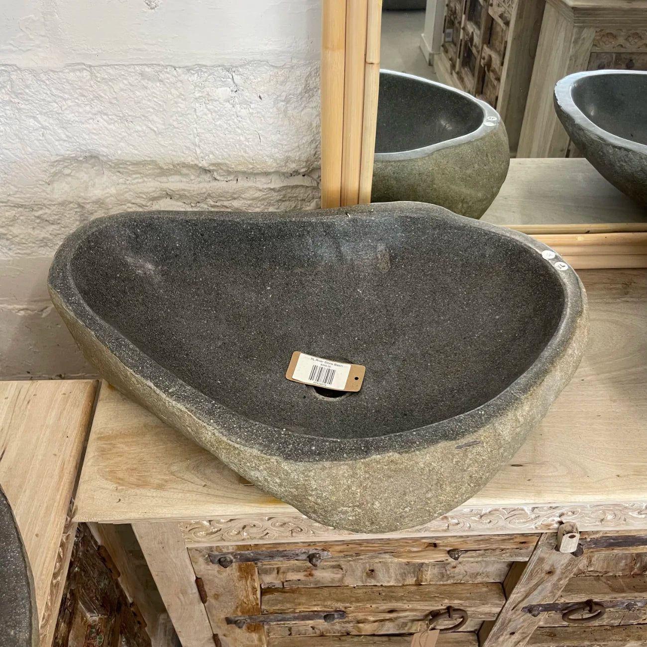 River stone basin – 61 x 42 x 16cm – Paradise Living Co.