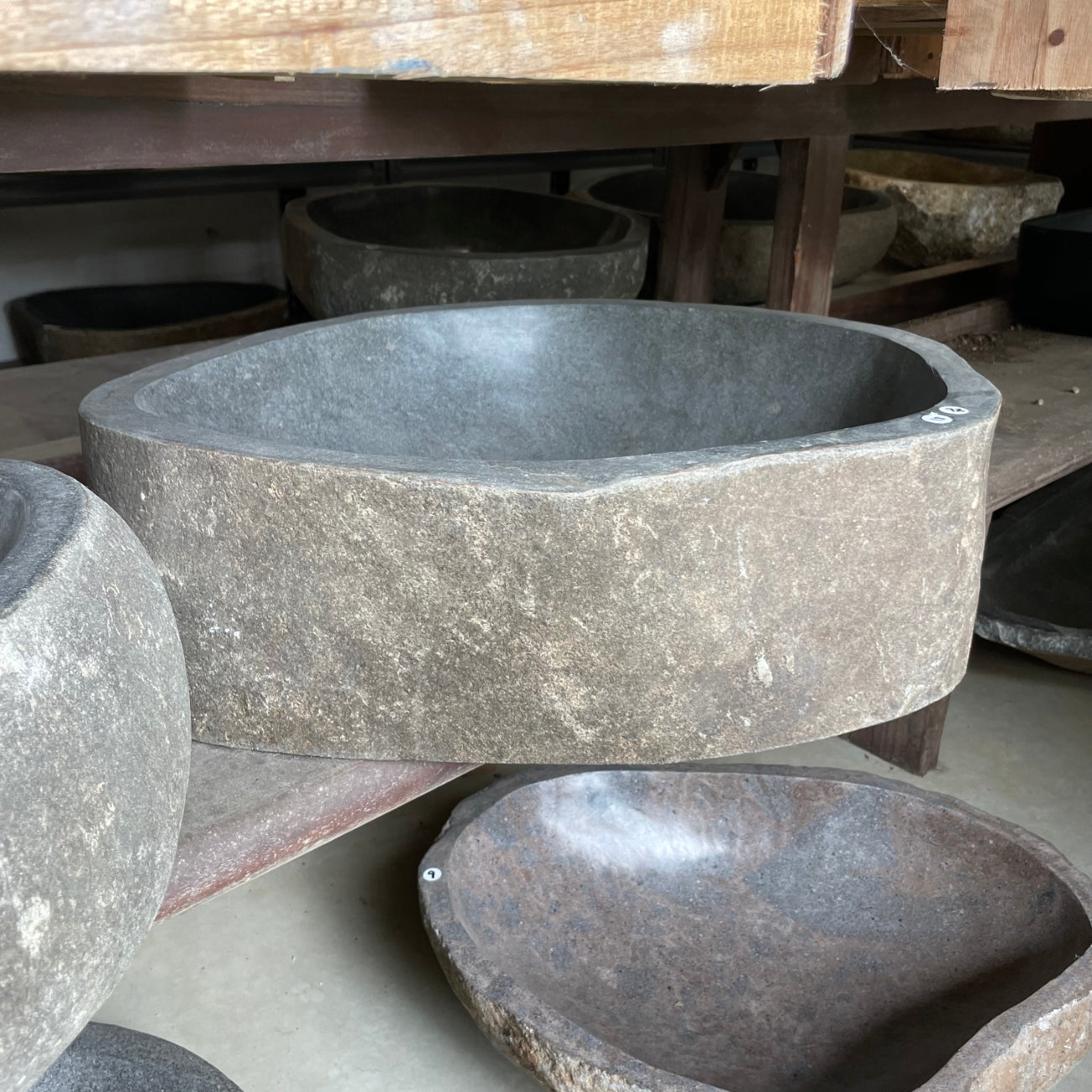 River stone basin – 53.4 x 46.5 x 15cm – Paradise Living Co.