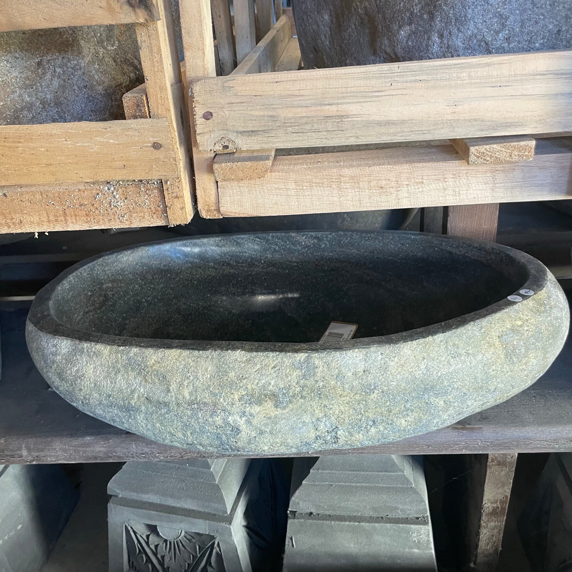 River stone basin – 65 x 45 x 15cm – Paradise Living Co.