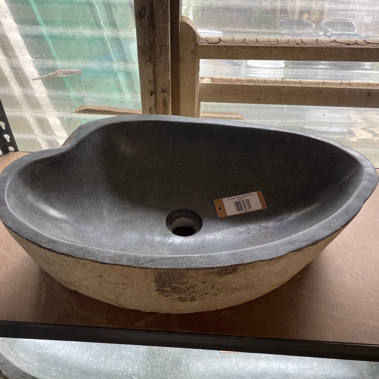 River stone basin – 59 x 34cm – Paradise Living Co.