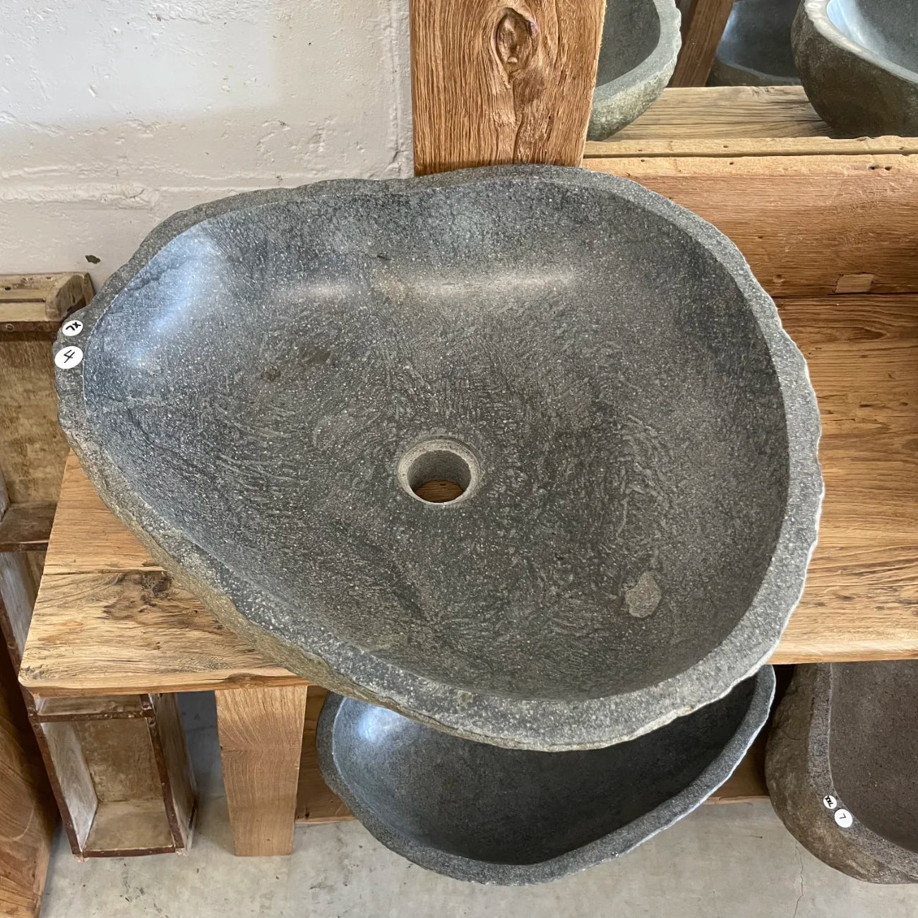 River stone basin – 53 x 46 x 16cm – Paradise Living Co.