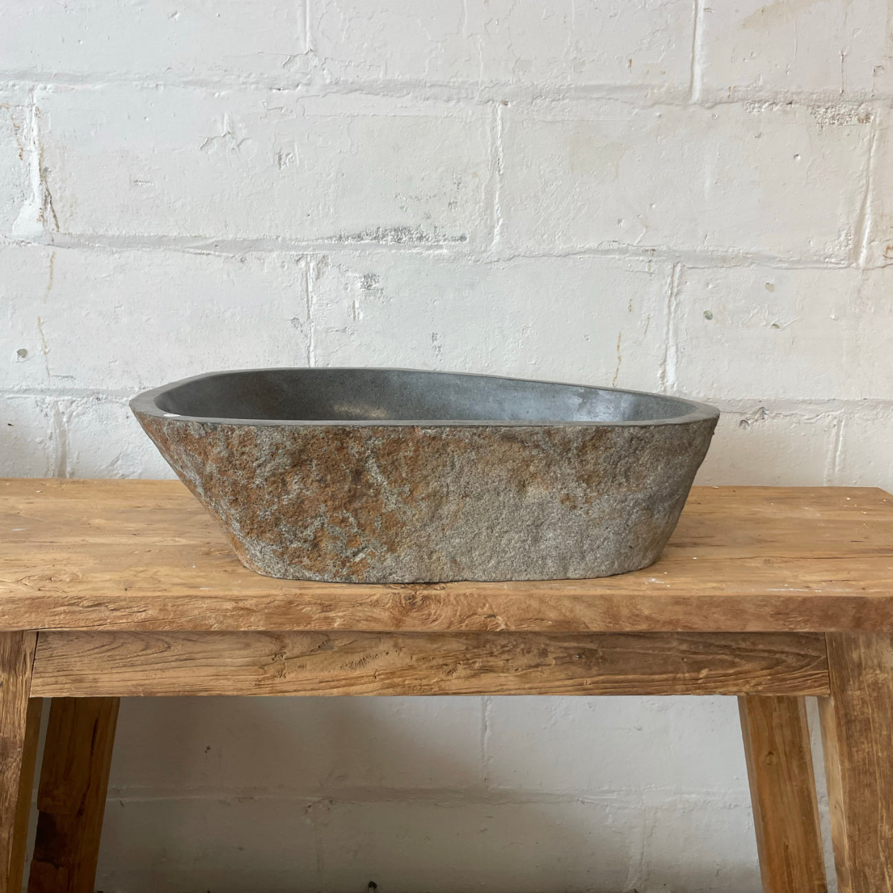River stone basin – 60 x 42 x 15cm – Paradise Living Co.