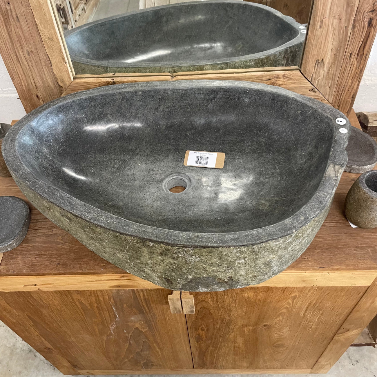 River stone basin – 69 x 43.5 x 15cm – Paradise Living Co.