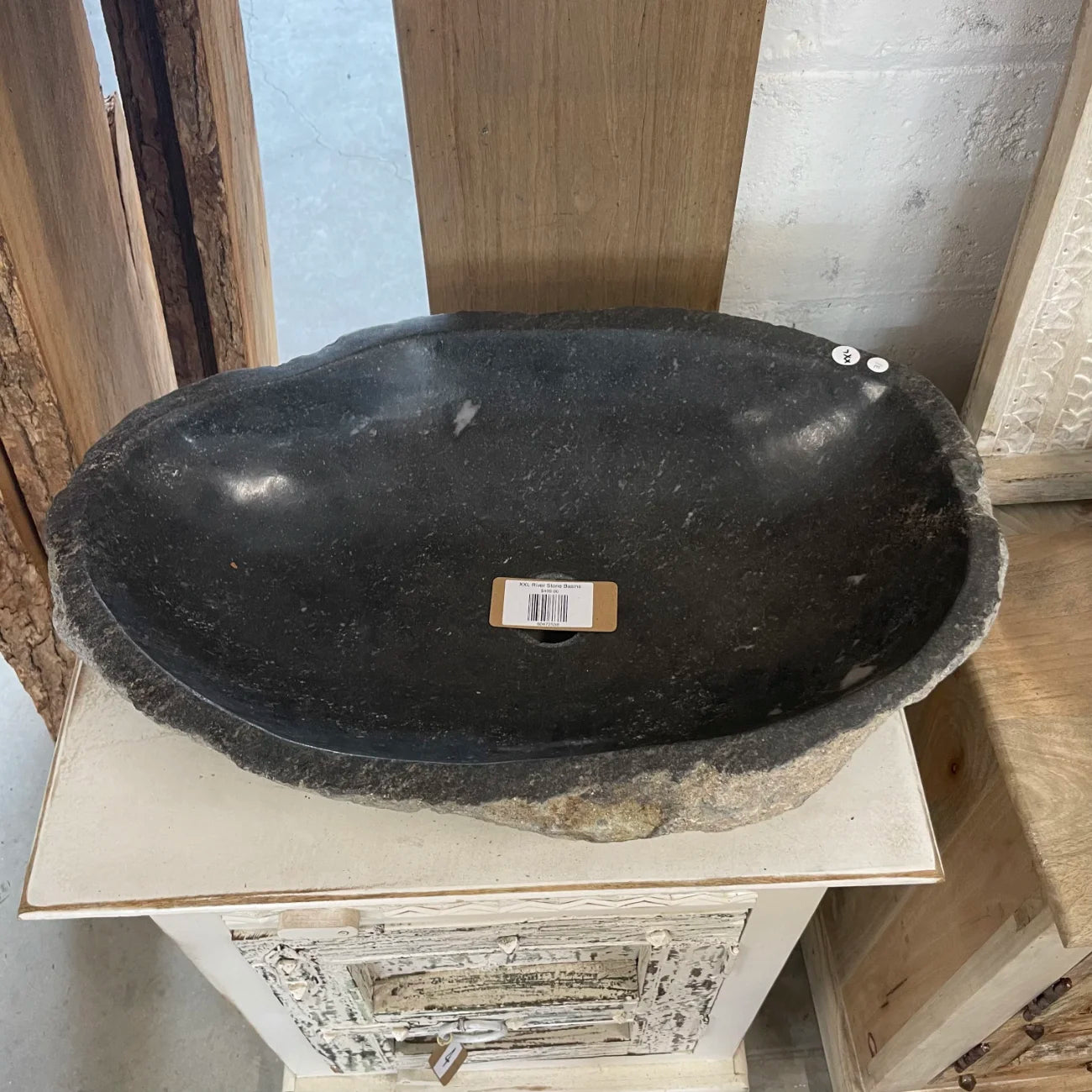 River stone basin – 61 x 39 x 16cm – Paradise Living Co.