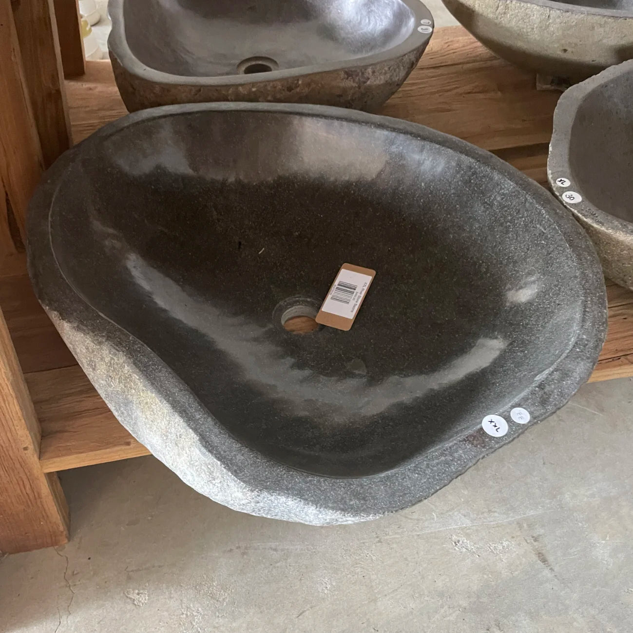 River stone basin – 59 x 49 x 15cm – Paradise Living Co.