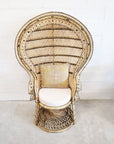 Black & Natural Retro Peacock Chair | Made To Order