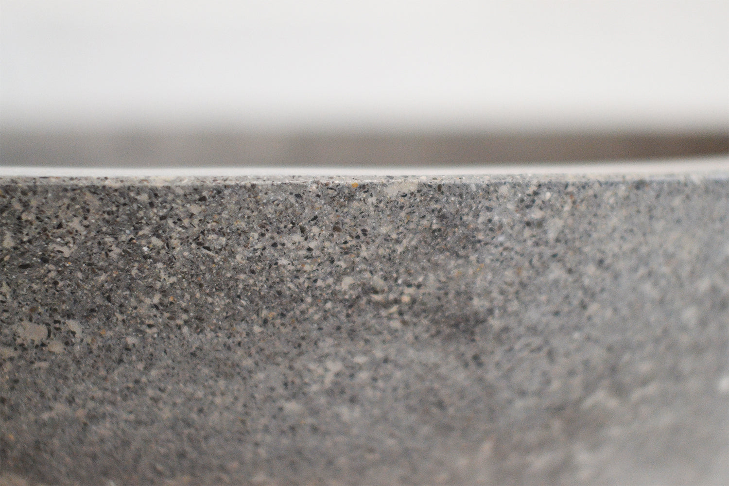 Concrete terrazzo stone basin – oval – Paradise Living Co.
