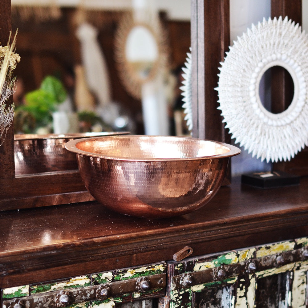 Copper basin – round – Paradise Living Co.
