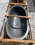 Oval Full Polished Natural Stone Bath | Made to Order