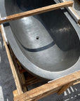 Oval Full Polished Natural Stone Bath | Made to Order