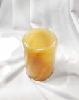 Large Onyx Stone Round Candle Holder