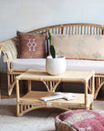 Natural Bangalow Split Cane 3 Seater Lounge | Made To Order