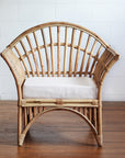 Natural Bangalow Split Cane Single Lounge | Made To Order