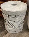 Round Motif Bali Umbrella Stand