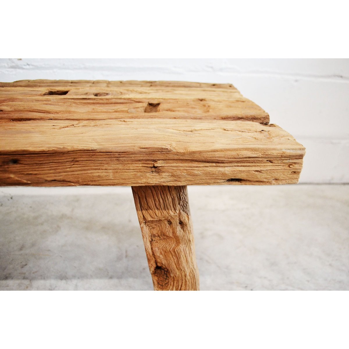 Rustic Teak Bench Seat 250cm - Set of 2