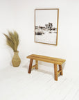 Rustic Teak Bench Seat 100cm