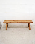 Rustic Teak Bench Seat 150cm - Set of 2