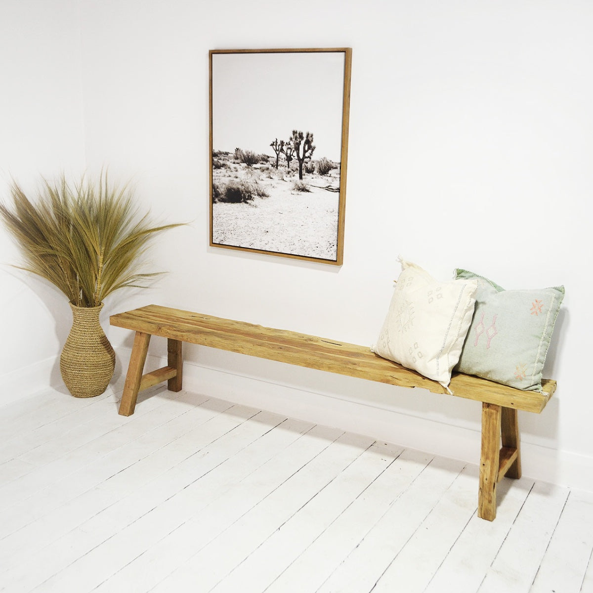 Rustic Teak Bench Seat 250cm