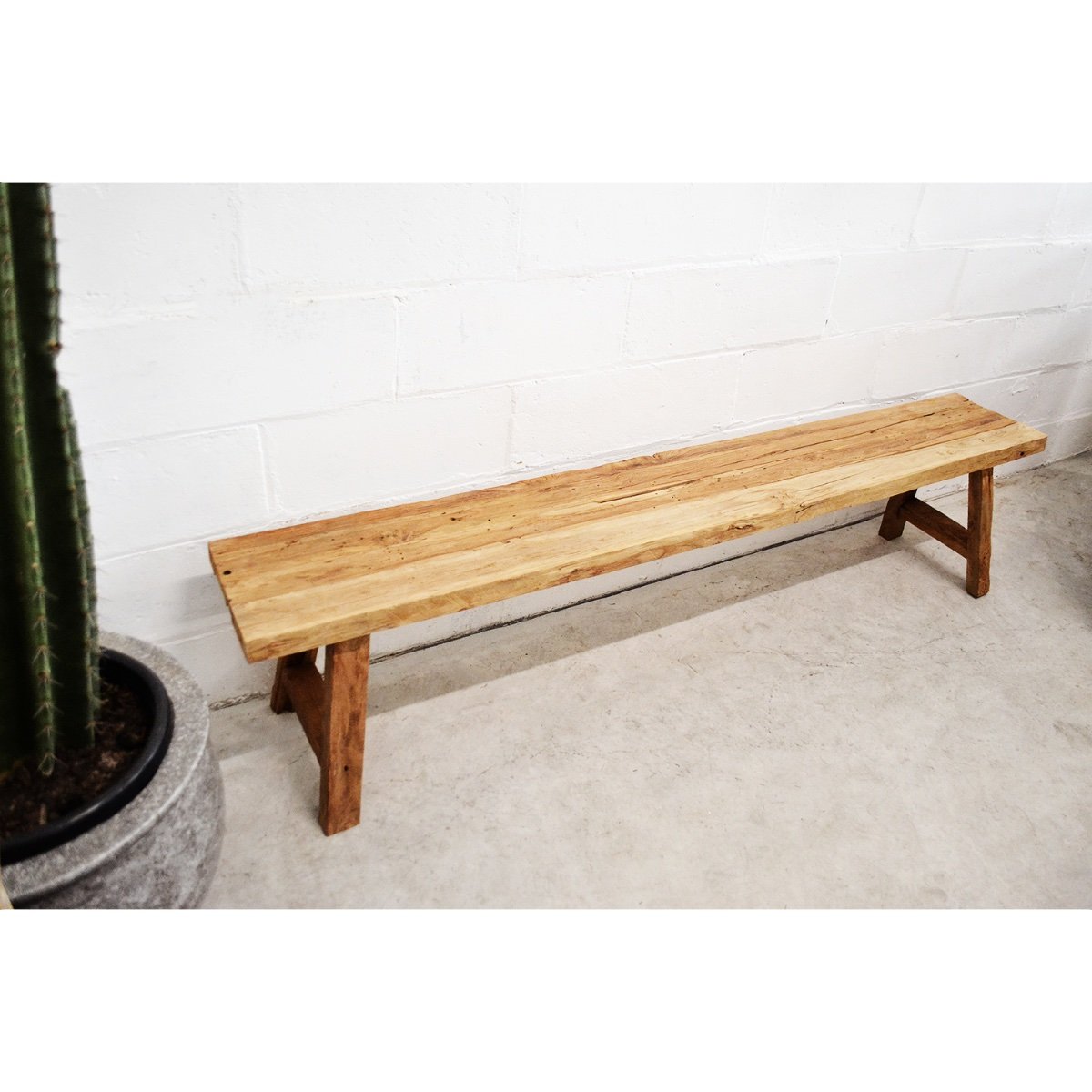 Rustic Teak Bench Seat 250cm