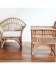 Natural Bangalow Split Cane Single Lounge | Made To Order