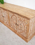 Taman Natural Carved Teak Sideboard - 150cm Length | Made To Order