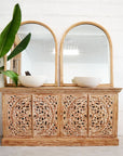 Taman Natural Carved Teak Sideboard - 150cm Length | Made To Order