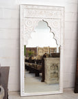 White Indian Arch Mirror 100x200cm